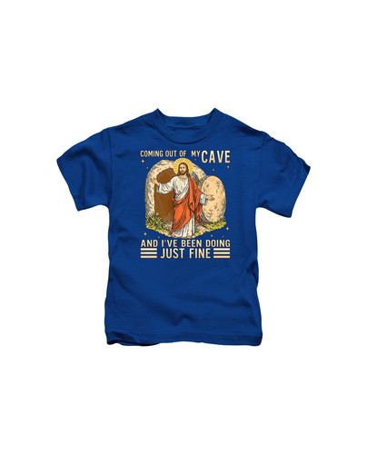 d159 Jesus Coming Out Of My Cave+Royal blue.jpg