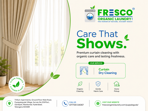 Curtains collect dust and daily pollutants that can affect the freshness of indoor spaces.