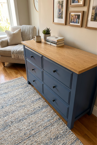 6 chest of drawers from DHS with metal runners and wall kit details.png