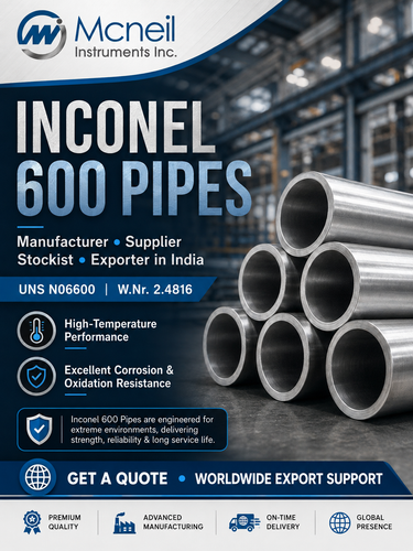 Inconel 600 Pipes Manufacturers, Suppliers & Exporters in India.png