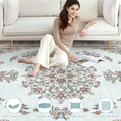 Washable+Boho+Large+Neutral+Vintage+Soft+Rug+Stain+Resistant+Distressed+Farmhouse+Non Slip+Indoor+Fl.webp