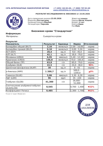 Биохимия крови стандартная (Диагностическое исследование 000338643 от 23.05.2026 20 13 09).png