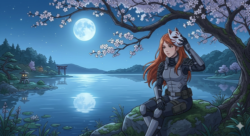 Beatrix Freya Sitting under the moonlight.png