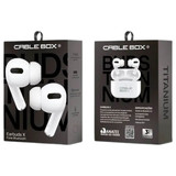 Fone De Ouvido Cable Box Bluetooth Earbud X Titanium Unidade