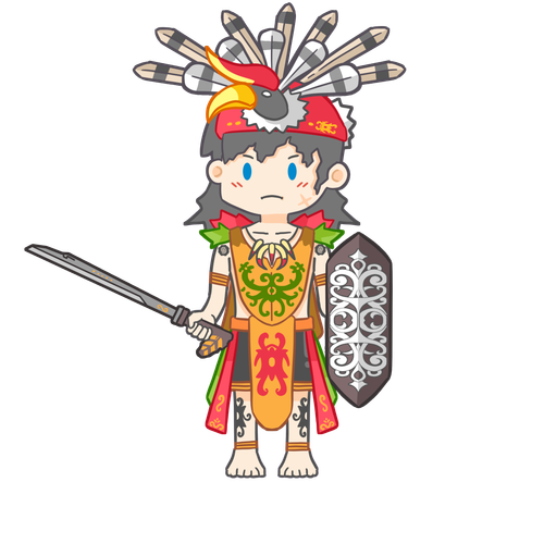 —Pngtree—dayak warrior of borneo third 8836052.png