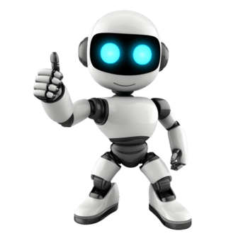 friendly humanoid robot with a thumbs up gesture png.webp