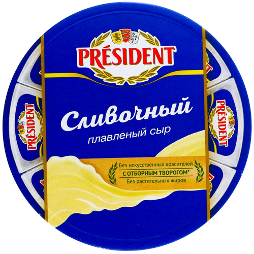 4607037120013 66447 СЫР PRESIDENT СЛИВОЧНЫЙ 140ГР ШТ.png