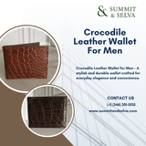 Crocodile Leather Wallet For Men Premium Style by Summit and Selva.png