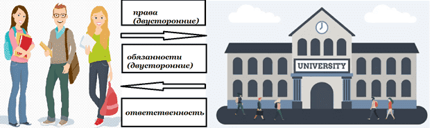 Полномочия студентов и вуза