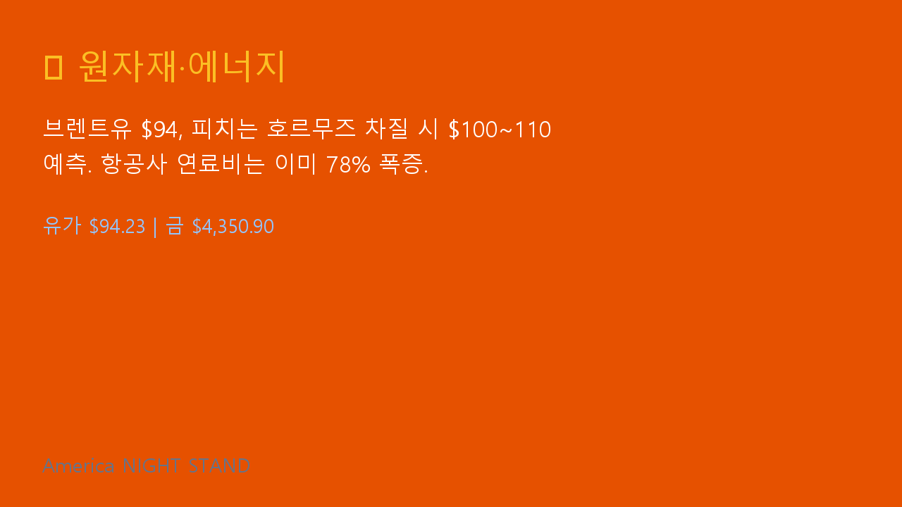 원자재&middot;에너지 인포그래픽