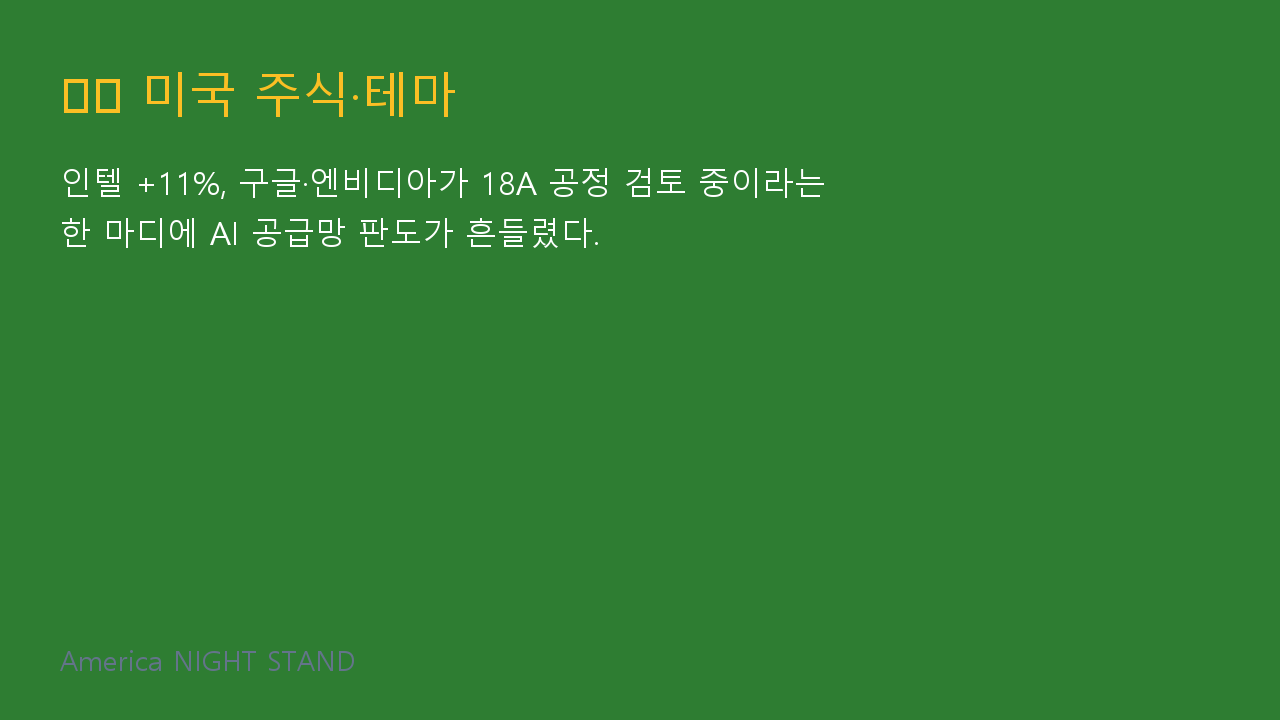 미국 주식&middot;테마 인포그래픽