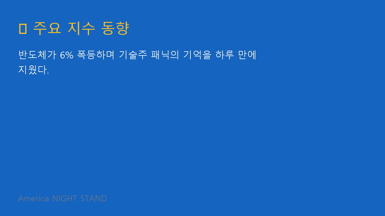 주요 지수 동향 인포그래픽