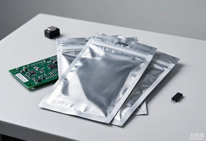 Anti-static ESD shielding bags used in electronics manufacturing