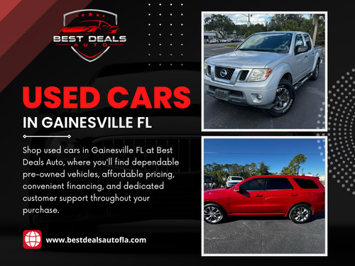 For buyers looking for Used Cars In Gainesville FL, a test drive is one of the easiest ways to understand whether a vehicle really matches their expectations. It helps uncover details about comfort, handling and performance that cannot be seen through pictures or descriptions.

Best Deals Auto

Address: 3432 N Main St, Gainesville, FL 32609, United States
Phone No: +13523167767
Email: Sales@bestdealsautofla.com
Find Us On Google: https://maps.app.goo.gl/NcDiaXYz3njbZHuF6

Read Our Blogs:
https://bestdealsauto.medium.com/
https://bestdealsautofla.weebly.com/ 
https://bestdealsauto.mystrikingly.com/ 

More Links:
https://c8ke.com/bestdealsautofla
https://www.anibookmark.com/user/bestdealsautofla.html
https://myanimelist.net/profile/bestdealsautofla