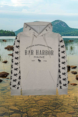 BAR HARBOR, ACADIA NATIONAL PARK Hoodie - Heather Gray.jpg