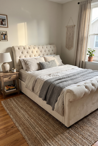 Double bed with storage from DHS in Chesterfield velvet.png