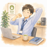 6. 休憩します（きゅうけいします）— beristirahat