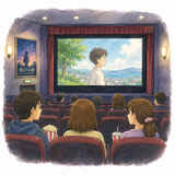 34. 映画館（えいがかん）— gedung bioskop