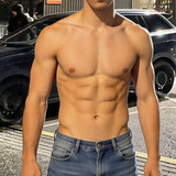 dreamina 2026 04 18 6029 Edit the image to show the man shirtless...
