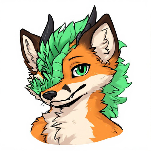 fox with 1 4 face of a dragon .jpg