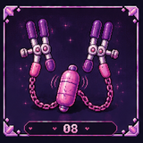08 紫色钳夹带链条振动器.png