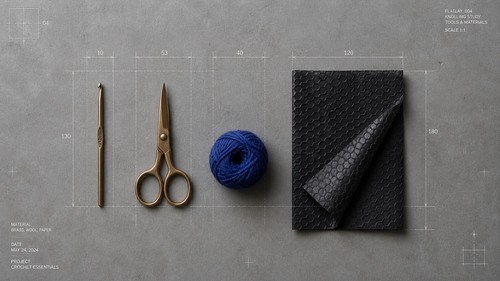 Crafting Tools and Blue Yarn Flat Lay.jpg