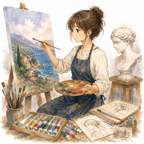 34. 美術（びじゅつ）— ilmu seni murni seni rupa.png
