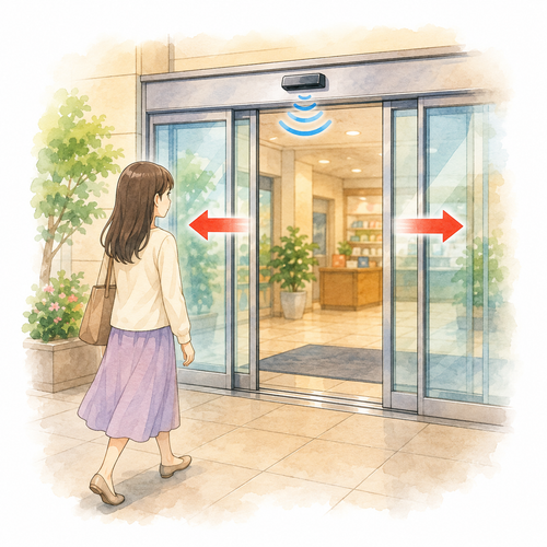 1. 開きます（あきます）［ドアが～］— pintu terbuka.png