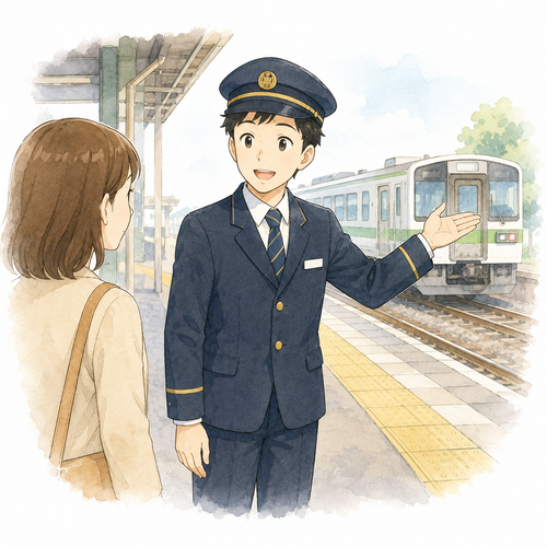 26. 駅員（えきいん）— petugas stasiun.png