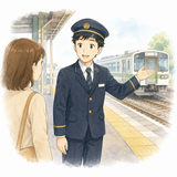 26. 駅員（えきいん）— petugas stasiun
