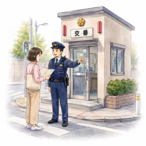 27. 交番（こうばん）— pos polisi.png