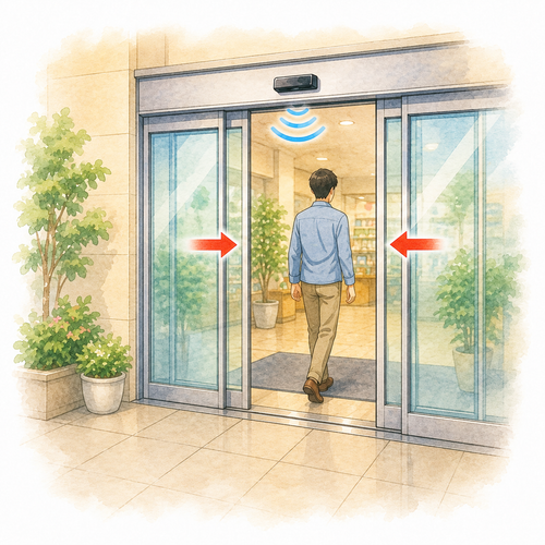 2. 閉まります（しまります）［ドアが～］— pintu tertutup.png