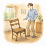 5. 壊れます（こわれます）［椅子が～］— kursi rusak