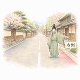 35. ～側（～がわ）— sisi atau sebelah ～