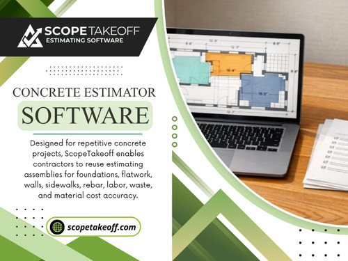 Professional Concrete estimator software reduces the need for repetitive manual calculations and helps maintain greater consistency throughout the estimating process. Instead of checking formulas repeatedly, estimators can spend more time reviewing project requirements.

For more info visit here: https://scopetakeoff.com/blog/concrete/best-concrete-estimating-software/

Read our blogs:
https://scopetakeoff.wordpress.com
https://scopetakeoff.tumblr.com
https://scopetakeoff.weebly.com
https://scopetakeoff.mystrikingly.com/blog/flooring-estimating-software

More Links: 
https://linkfly.to/scopetakeoff
https://www.anibookmark.com/user/scopetakeoff.html
https://www.buzzfeed.com/scopetakeoff