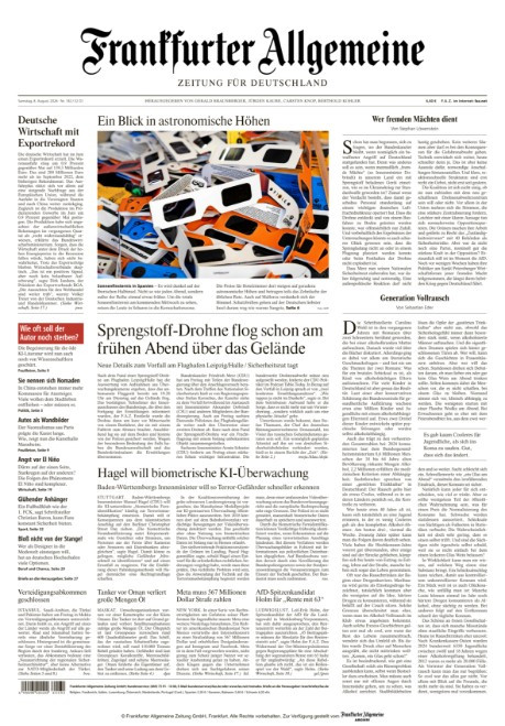 Frankfurter Allgemeine Zeitung 08 August 2026 cover.jpg