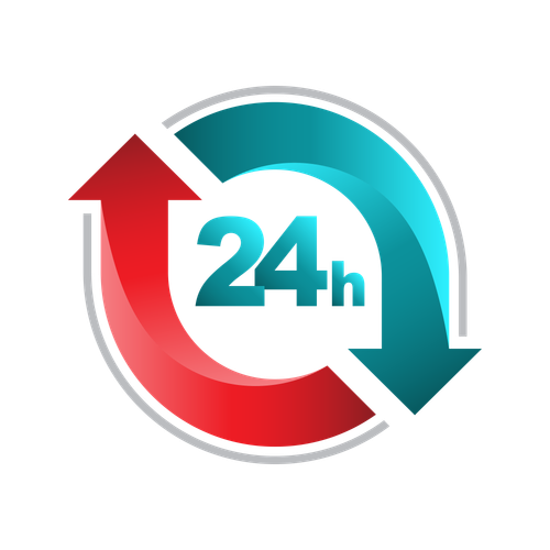24 hours open customer service design on transparent background png.png