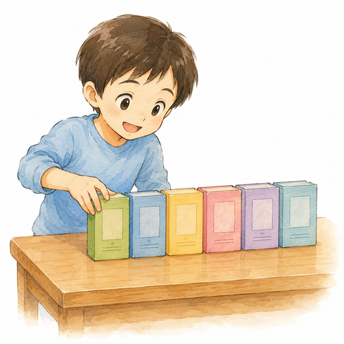 4. 並べます（ならべます）— menata, menyusun berjajar.png