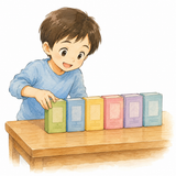 4. 並べます（ならべます）— menata, menyusun berjajar