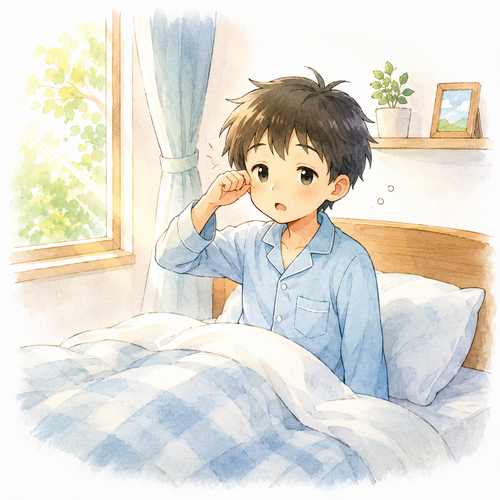 48. 目が覚めます（めがさめます）— bangun, sadar dari tidur.png