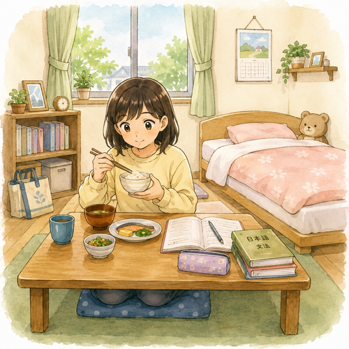 39. 生活します（せいかつします）— hidup, menjalani kehidupan.png