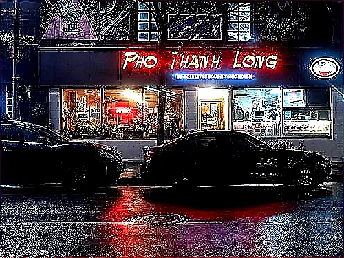 Sharp closing photo of a successful restaurant storefront with warm exterior lighting and a clear, inviting entrance