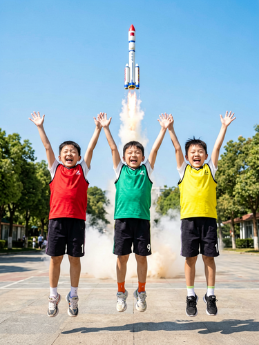 batch 32 kids cheering rocket 161934 3.png