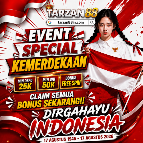 RAYAKAN SEMANGAT HARI KEMERDEKAAN BERSAMA TARZAN88!!.png