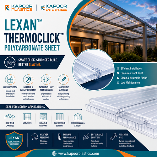 LEXAN™ THERMOCLICK™ Polycarbonate Sheet for Modern Glazing Kapoor Plastics.png