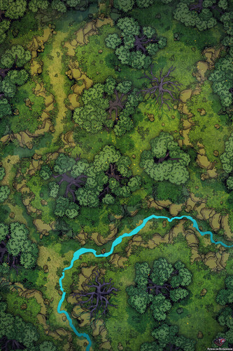 Forest Path Battle Map 26x39.jpg