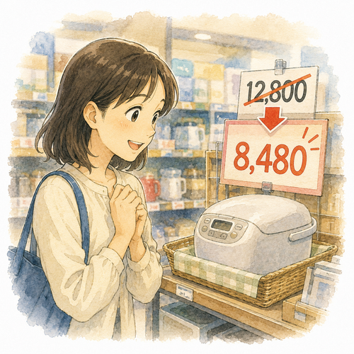 4. 下がります（さがります）［値段が～］— [harga] menurun.png