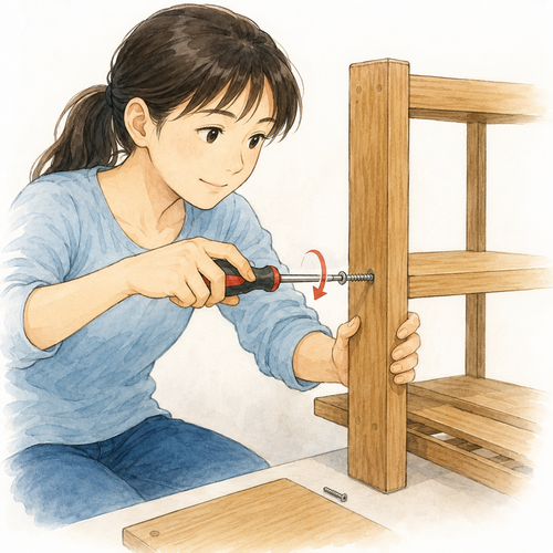 34. ねじを緩める（ねじをゆるめる）— melonggarkan sekrup.png