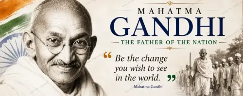 mahatma gandhi father of India.webp