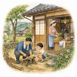 54. 暮らします（くらします）— hidup, tinggal menjalani kehidupan